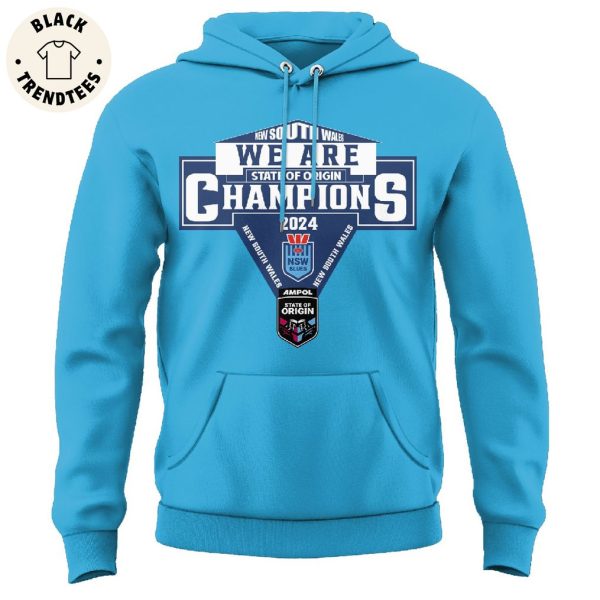 2024 New South Wales Blues State Of Origin Champions Hoodie