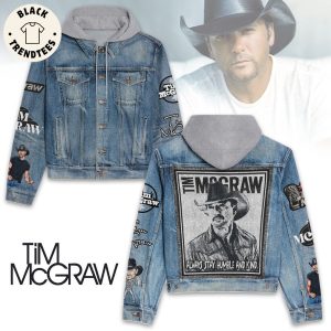 Always Be Humble And Kind Tim Mcgraw Hooded Denim Jacket