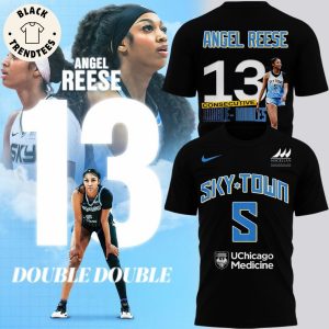 Angel Reese 13 Chicago Sky Consecutive Double-Doubles 3D T-Shirt