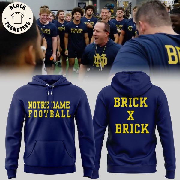 Brick x Brick Notre Dame Fighting Irish Football Team Hoodie