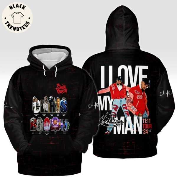 Chris Brown I Love My Man 11 11 Tour 24 Signature Hoodie