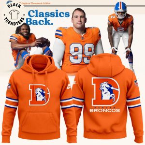 Denver Broncos Orange Crush Throwback 2024 Hoodie