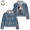 Bob Marley Get Up Stand Up Hooded Denim Jacket