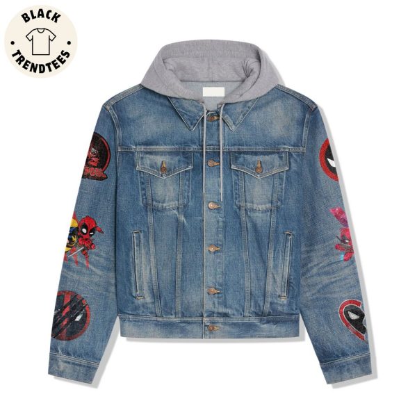 Marvel Studios Deadpool 3 Hooded Denim Jacket