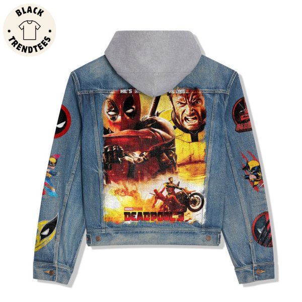 Marvel Studios Deadpool 3 Hooded Denim Jacket