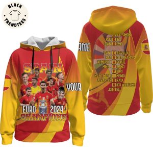 Personalized Spain Euro 2024 Champions Hoodie