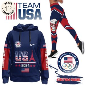 Personalized Team USA 2024 Olympic Paris Hoodie