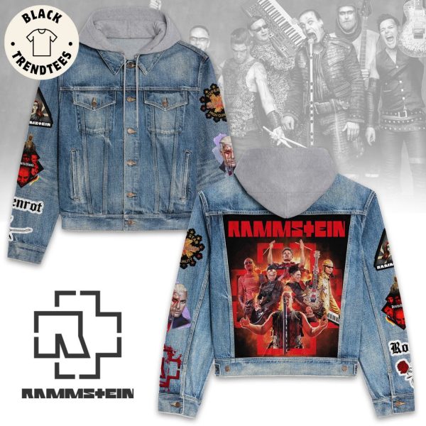 Rammstein Rosenrot Hooded Denim Jacket