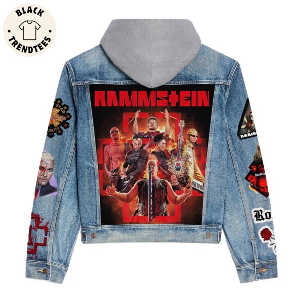 Rammstein Rosenrot Hooded Denim Jacket