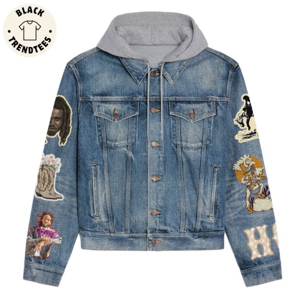 Shaboozey – Where Ive Been Isn’t Where Im Going Hooded Denim Jacket