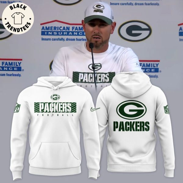 Head Coach Matt LaFleur Green Bay Packers Design Hoodie – White