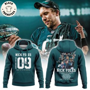 Philadelphia Eagles Thank You Nick Foles Legend Signature Design Hoodie