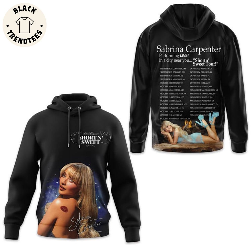 Sabrina Carpenter Short And Sweet Signature Design Hoodie