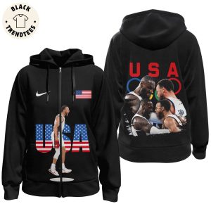 Team USA Olympic 2024 Design Zip Hoodie