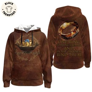 The Lord Of The Rings The Rings Of Power – One Ring To Bring Them All And In The Darkness Bind Them Design Hoodie