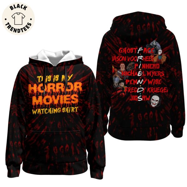 This Is My Horror Movies Watching Shirt Friends Design Hoodie