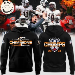 Western Conference Champions Arizona Rattlers IFL 2024 Hoodie