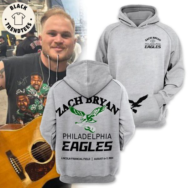 Zach Bryan Philadelphia Eagles Lincoln Financial Field Hoodie