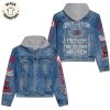 2024 Arkansas Razorbacks – Razorbacks Nation Wooo Pig Sooie Hooded Denim Jacket