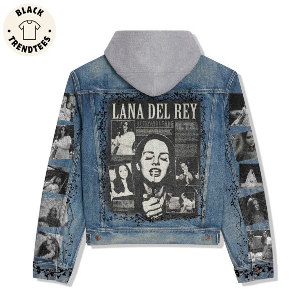 2024 Lana Del Rey Ultraviolence Hooded Denim Jacket